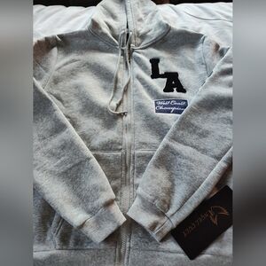 ANGEL CULT Ladies Full Zip Hooded Jacket. (NWT) Size Medium.